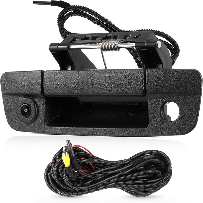 ACAUTO Tailgate Handle Backup Camera Fit for Dodge RAM 1500 2009-2017,Fit for Dodge RAM 2500 3500 2010-2017 Tailgate Reversing Rear View Park Assist Camera RCA Plug Replaces 68084284AB - Image 1